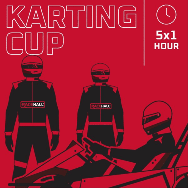 Grafisk illustration af kartingkørere