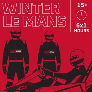 Grafisk plakat for et racingevent