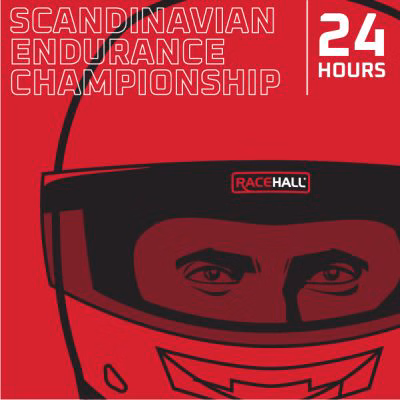 Logo for Scandinavian Endurance Championship with a racing helmet design